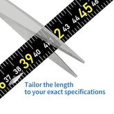 Close-up of 51-inch self-adhesive fishing ruler sticker on boat